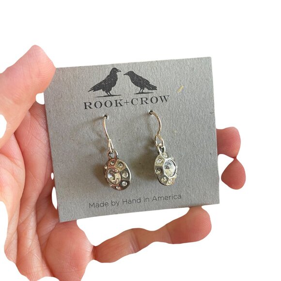 Rook + Crow by Patricia Locke Handmade Crystal Dangle Earrings - Picture 3 of 6